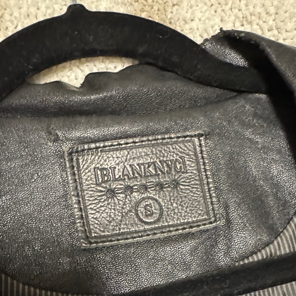 Blank NYC Black Leather Moto Jacket - Picture 2 of 4